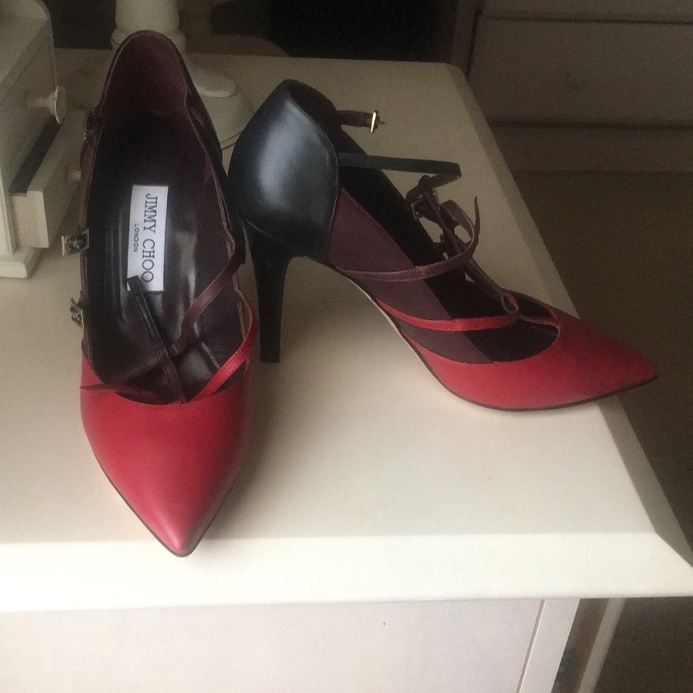 Jimmy choo lace up pumps 38